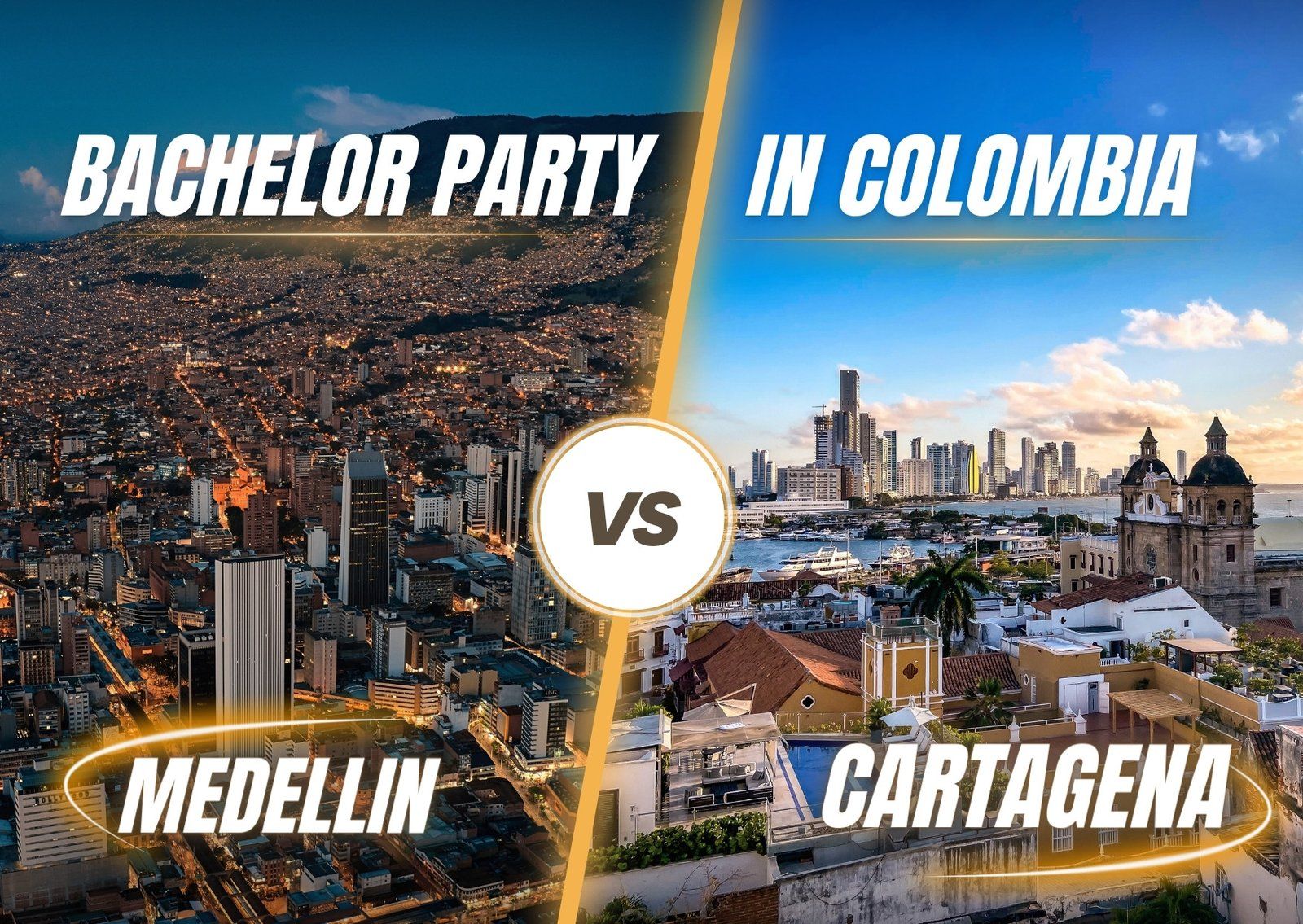 Colombia Bachelor party: Medellin vs. Cartagena
