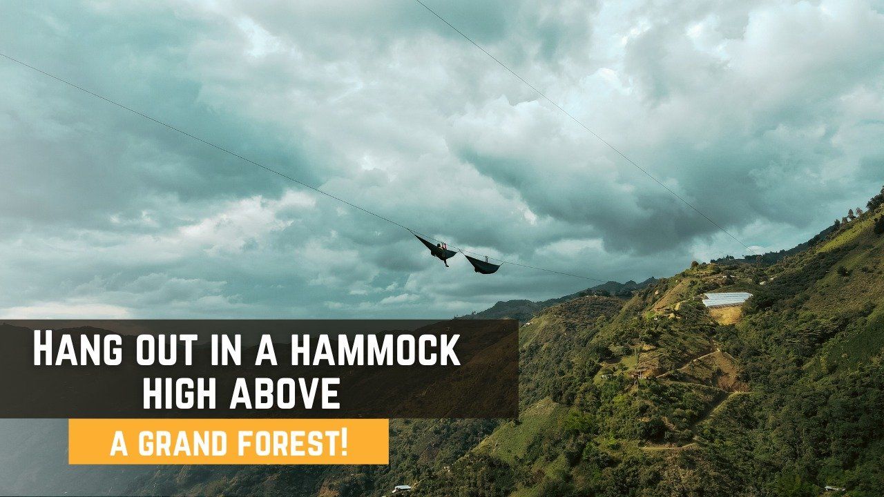 Hang out in a hammock high above at salto del buey